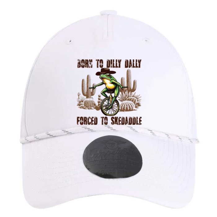 Born To Dilly Dally Forced To Skedaddle Frog Performance The Dyno Cap