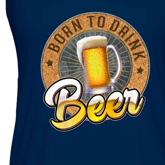 Born To Drink Beer Ladies Essential Flowy Tank