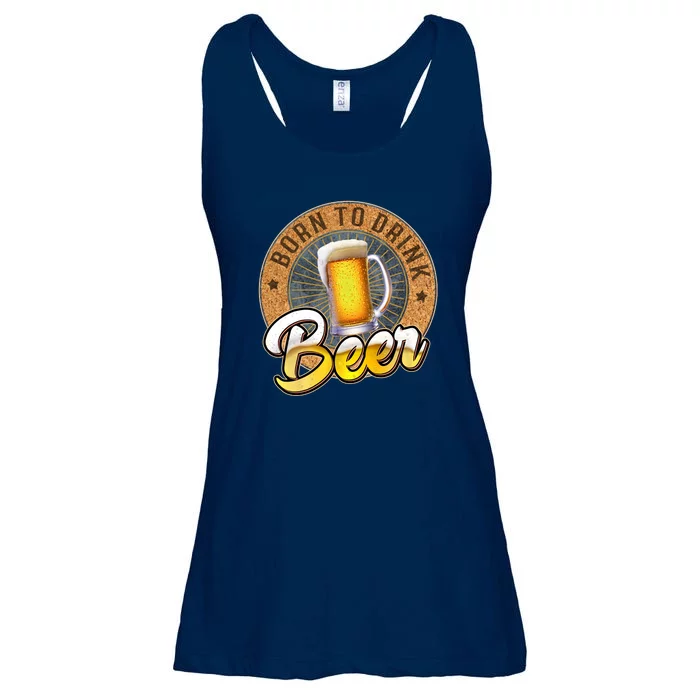 Born To Drink Beer Ladies Essential Flowy Tank