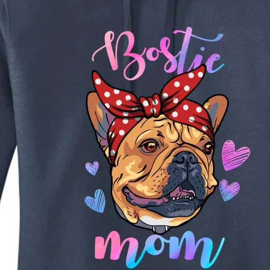 Boston Terrier Dog Lover Funny Cute Mom Mama Mother Meaningful Gift Women's Pullover Hoodie