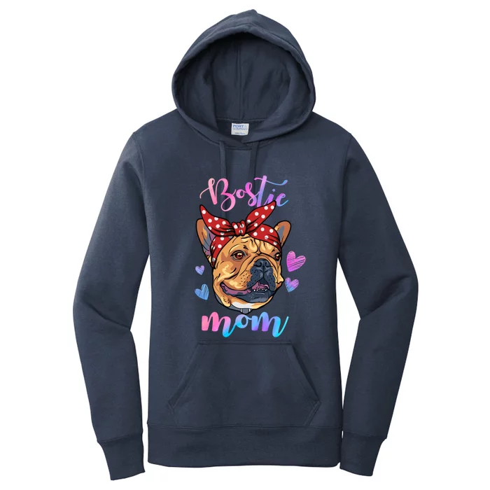 Boston Terrier Dog Lover Funny Cute Mom Mama Mother Meaningful Gift Women's Pullover Hoodie