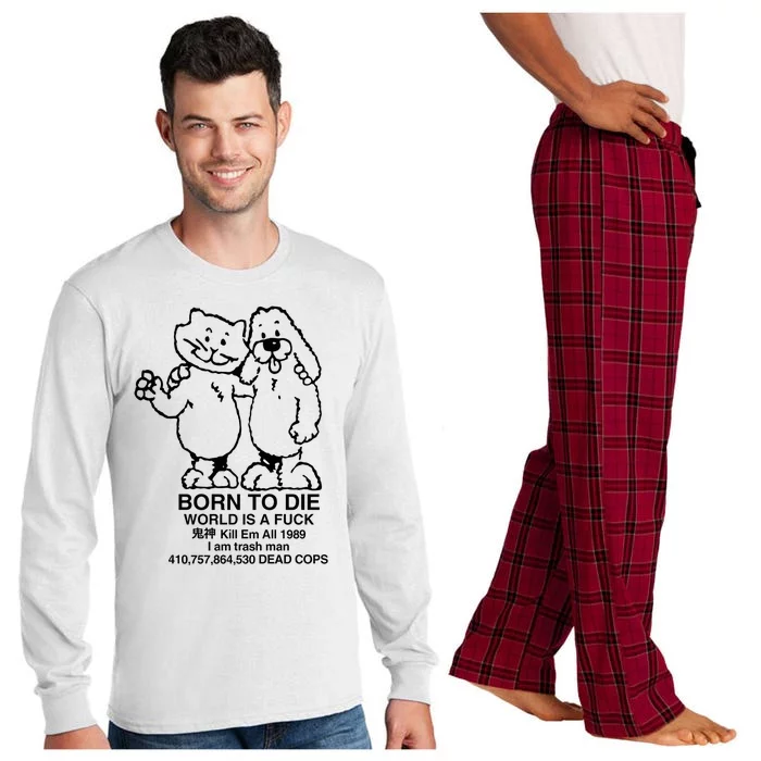 Born To Die, World A Fuck Long Sleeve Pajama Set