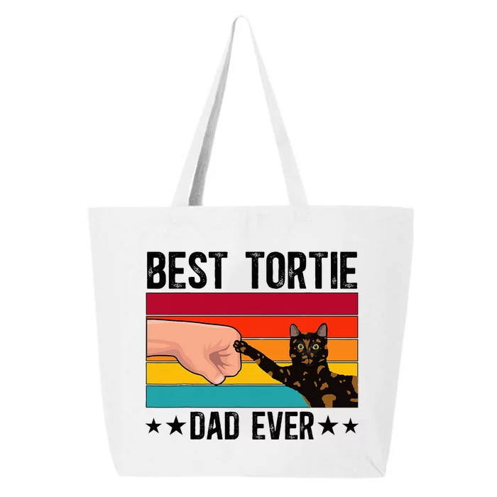 Best Tortie Dad Tortoiseshell Cat Owner Tortie Cat Lover 25L Jumbo Tote