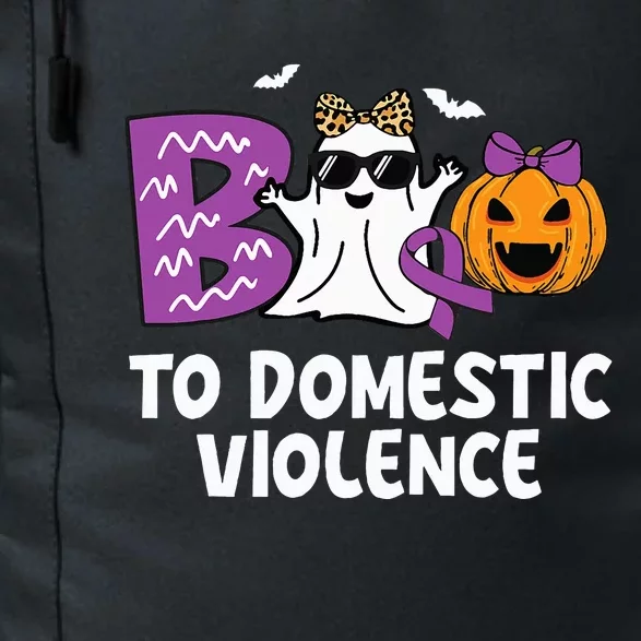 Boo To Domestic Violence Domestic Violence Awareness Daily Commute Backpack