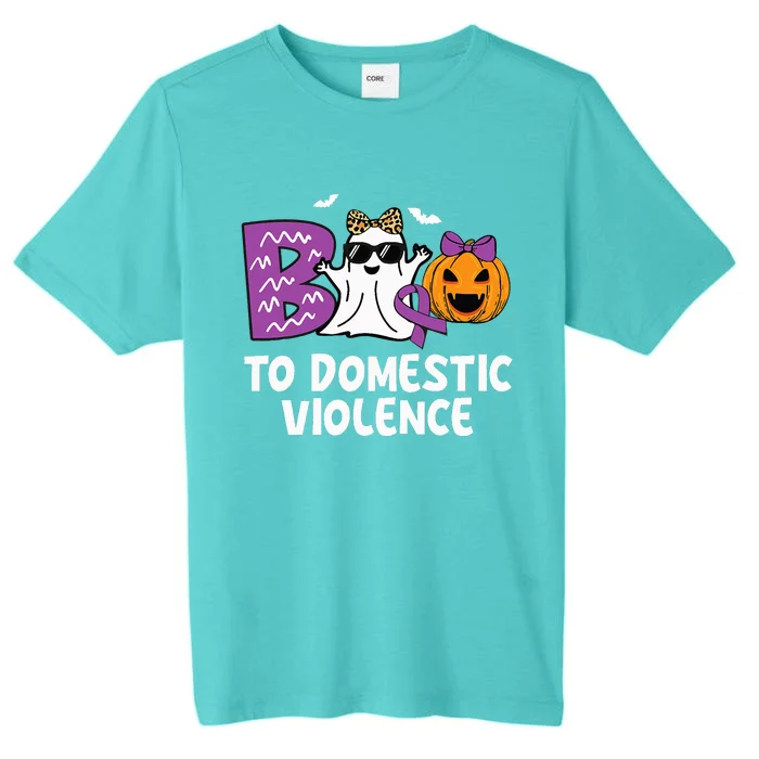 Boo To Domestic Violence Domestic Violence Awareness ChromaSoft Performance T-Shirt