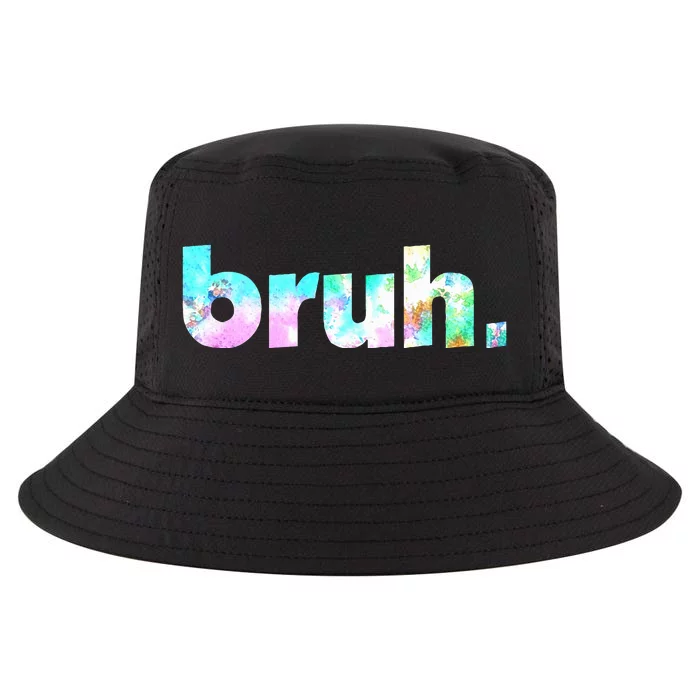 Bruh Tie Dye Brah Bro Dude Greeting Slang Funny Meme Saying Cool Comfort Performance Bucket Hat