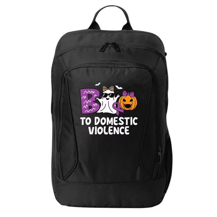 Boo To Domestic Violence Domestic Violence Awareness City Backpack