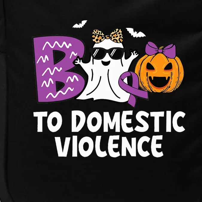 Boo To Domestic Violence Domestic Violence Awareness Impact Tech Backpack