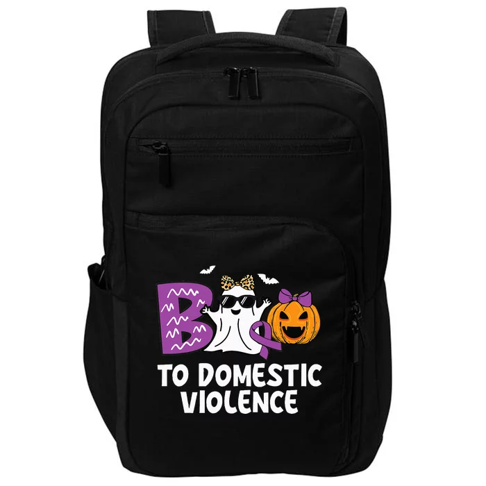 Boo To Domestic Violence Domestic Violence Awareness Impact Tech Backpack