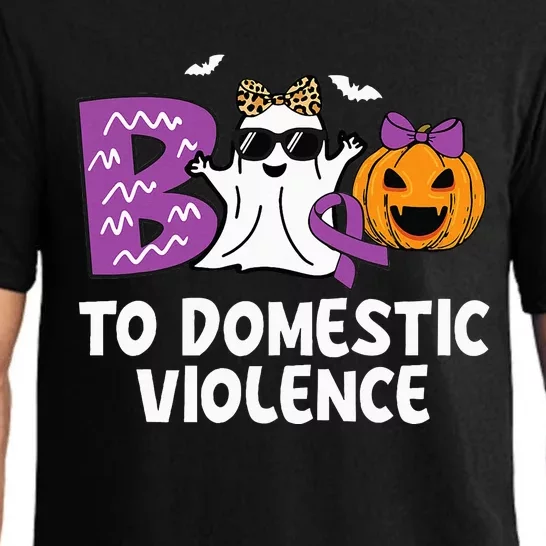 Boo To Domestic Violence Domestic Violence Awareness Pajama Set