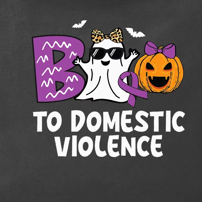 Boo To Domestic Violence Domestic Violence Awareness Zip Tote Bag