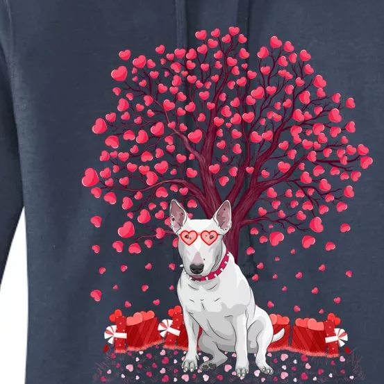 Bull Terrier Dog Lover Funny Bull Terrier Valentine's Day Gift Women's Pullover Hoodie