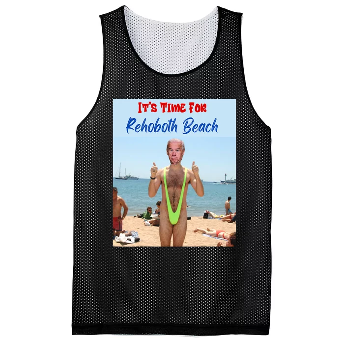 Biden Trump Debate 2024 Result It Is Time For Rehobeth Beach Mesh Reversible Basketball Jersey Tank