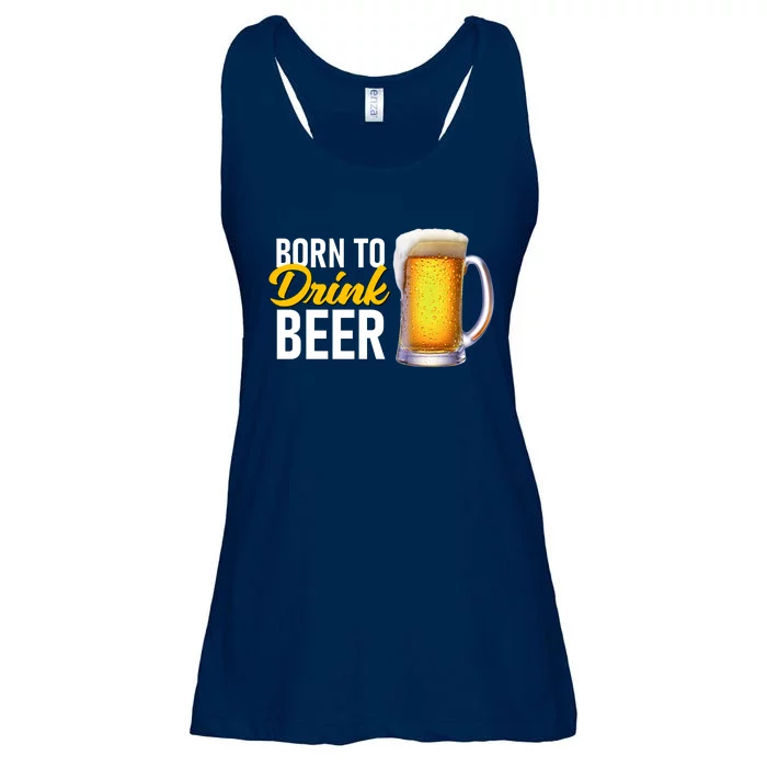 Born To Drink Beer Ladies Essential Flowy Tank