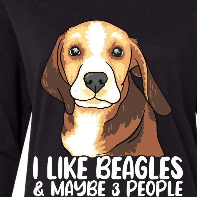 Beagle T Dog Lover Tee Funny Beagle Beagle Womens Cotton Relaxed Long Sleeve T-Shirt