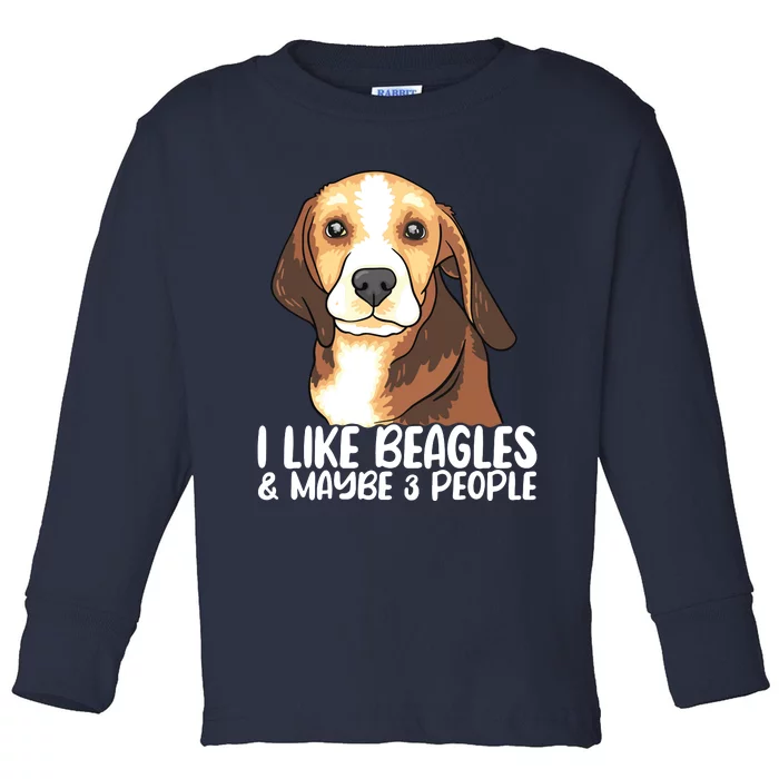 Beagle T Dog Lover Tee Funny Beagle Beagle Toddler Long Sleeve Shirt