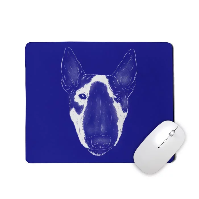 Bull Terrier Dog Realistic Cute Bull Terrier Gift Mousepad