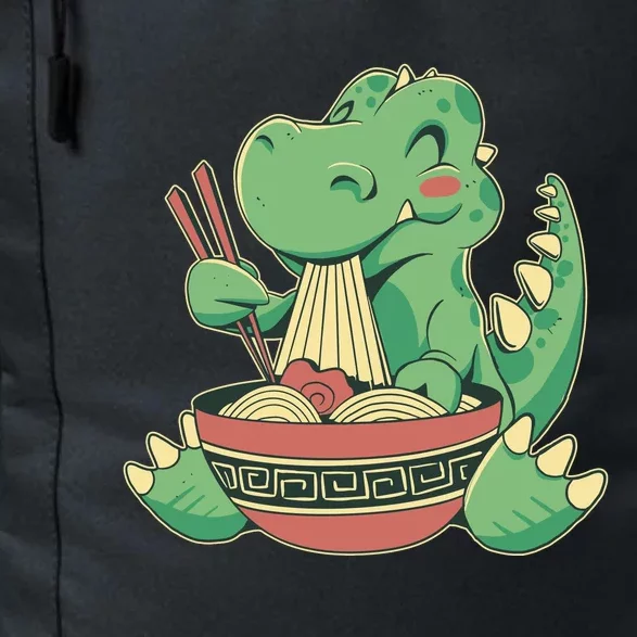 Baby Trex Eating Ramen Noodles Daily Commute Backpack