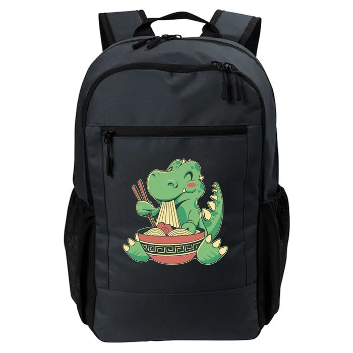 Baby Trex Eating Ramen Noodles Daily Commute Backpack