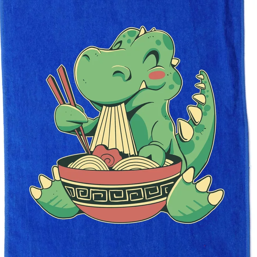 Baby Trex Eating Ramen Noodles Platinum Collection Golf Towel