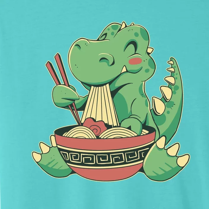 Baby Trex Eating Ramen Noodles ChromaSoft Performance T-Shirt