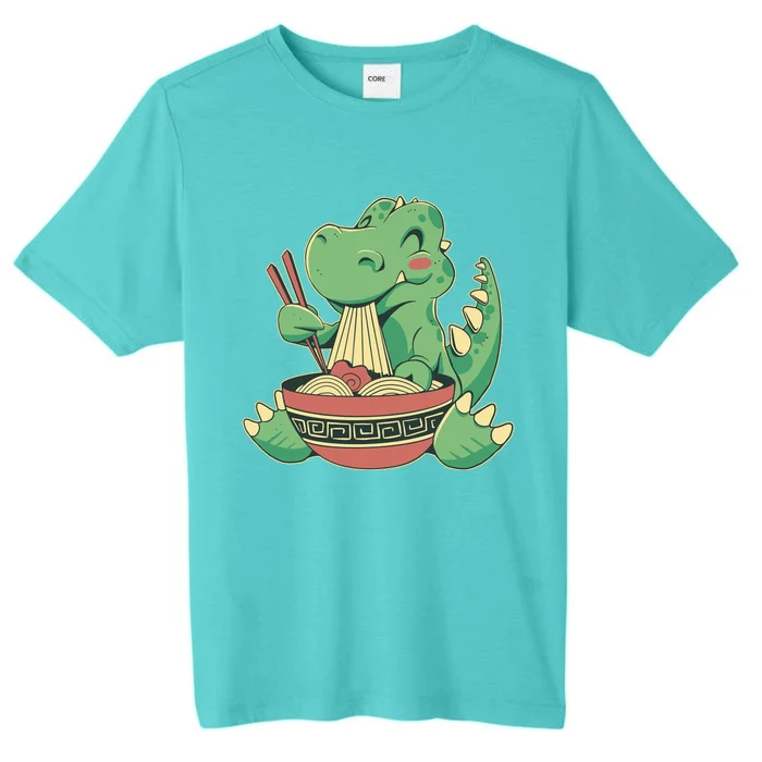 Baby Trex Eating Ramen Noodles ChromaSoft Performance T-Shirt