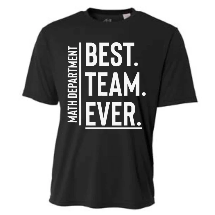 Best Team Ever Math Department Cooling Performance Crew T-Shirt