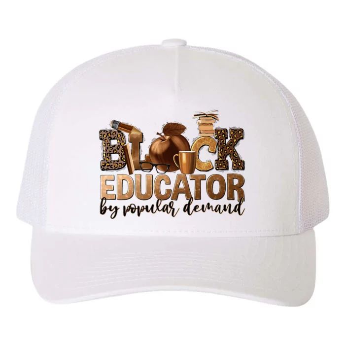 Black Teacher Educator African American Professor Ta School Yupoong Adult 5-Panel Trucker Hat