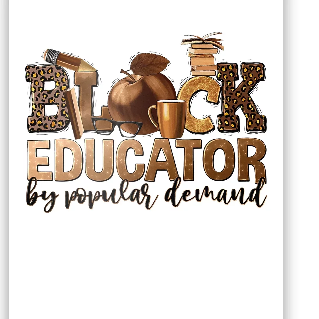 Black Teacher Educator African American Professor Ta School Poster