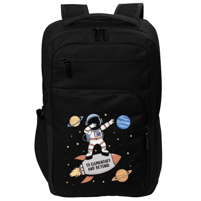 Back To Elementary And Beyond Funny First Day Of School Impact Tech Backpack