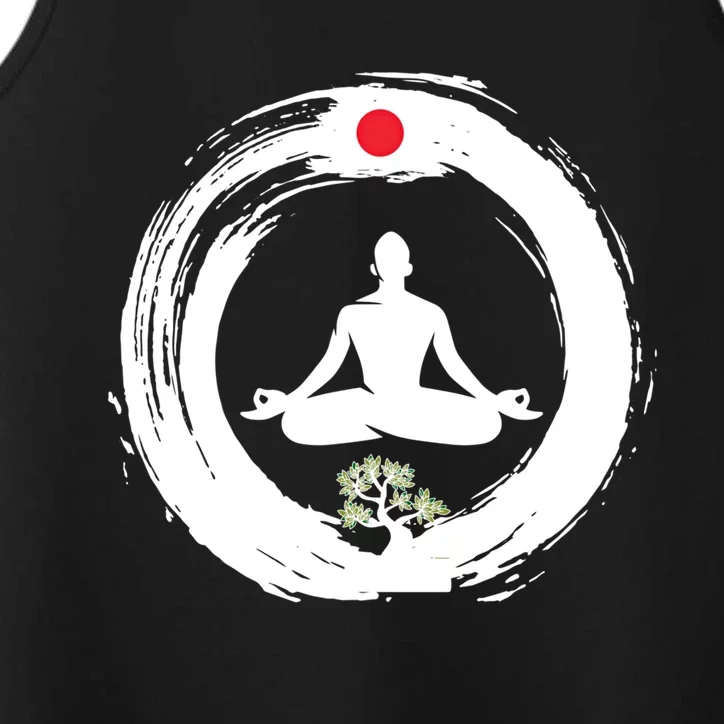 Bonsai Tree Enso Circle Zen Buddhist Japan Flag Meditation Gift Performance Tank