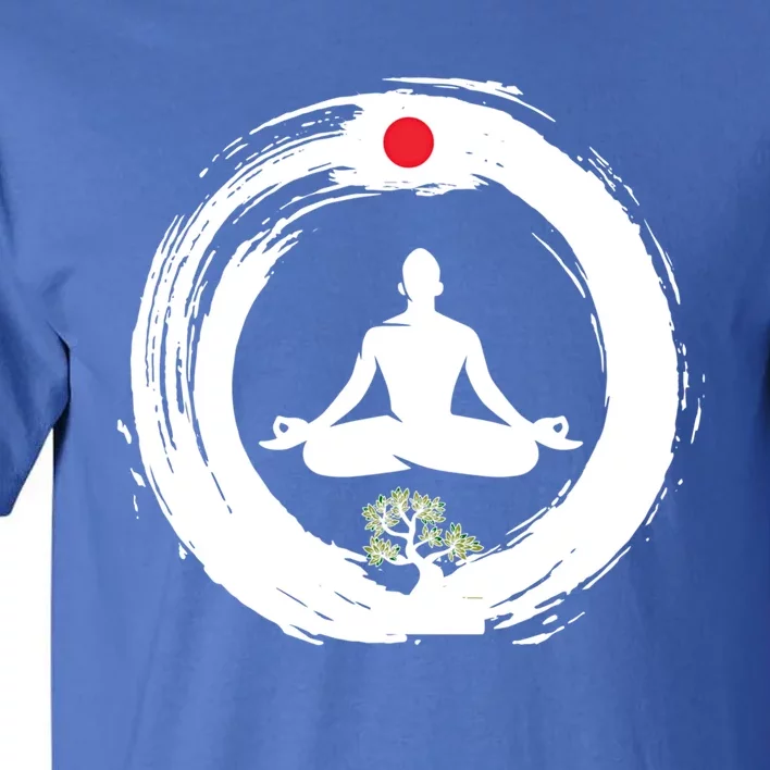 Bonsai Tree Enso Circle Zen Buddhist Japan Flag Meditation Gift Tall T-Shirt