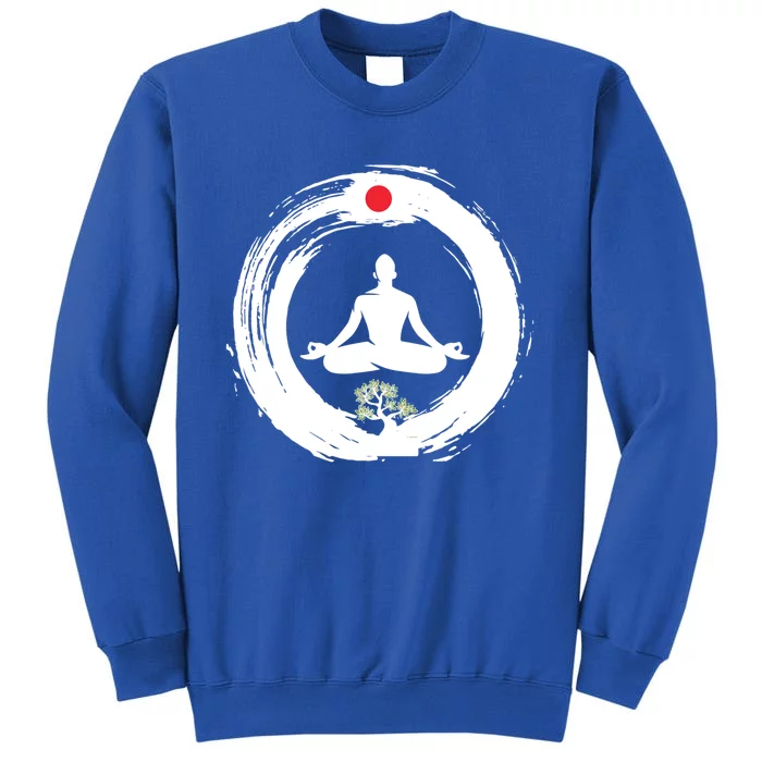 Bonsai Tree Enso Circle Zen Buddhist Japan Flag Meditation Cool Gift Sweatshirt