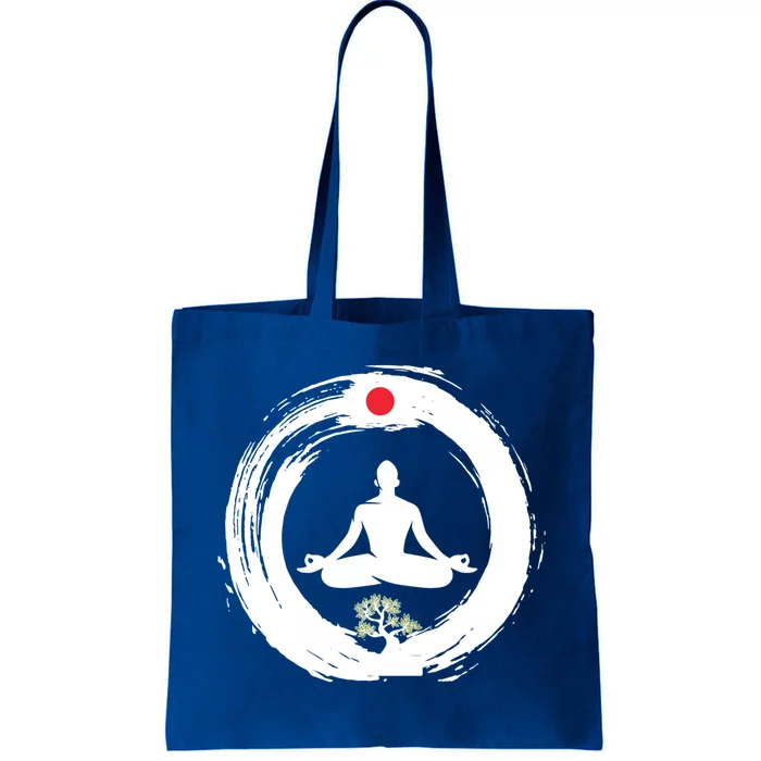 Bonsai Tree Enso Circle Zen Buddhist Japan Flag Meditation Cool Gift Tote Bag