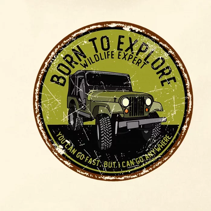 Born To Explore Off Roading Offroad 4x4 Suv Zip Tote Bag