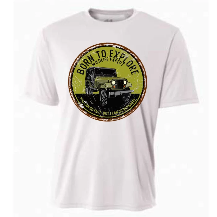 Born To Explore Off Roading Offroad 4x4 Suv Cooling Performance Crew T-Shirt