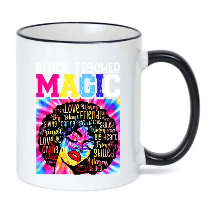 Black Teacher Educator Magic Africa Black History Juneteenth Funny Gift Black Color Changing Mug