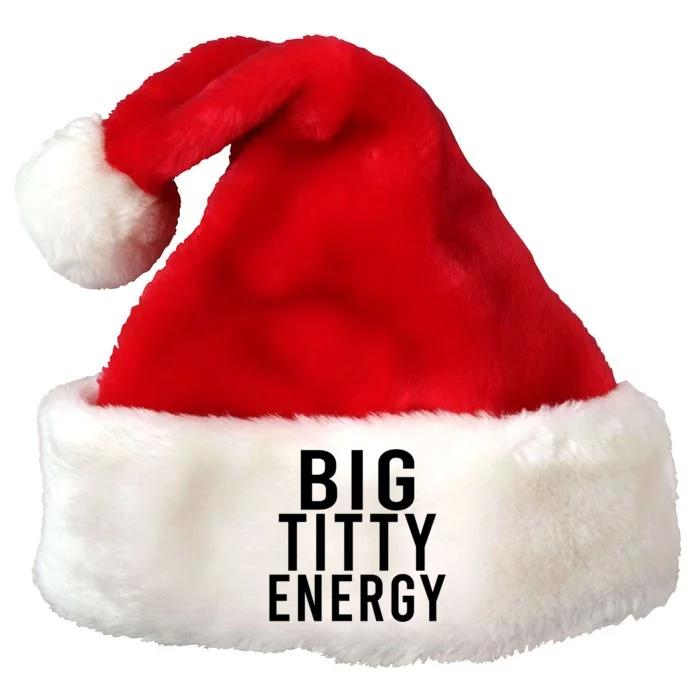 Big Titty Energy Funny Sorority Sister Wife Festival Party Cute Gift Premium Christmas Santa Hat