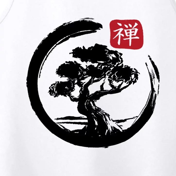 Bonsai Tree Enso Circle Japanese Zen Yoga Buddhism Aesthetic Gift Performance Tank