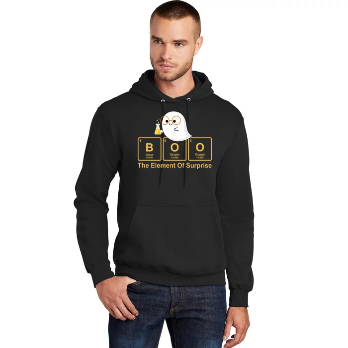 Boo The Element Of Surprise Ghost Chemist Halloween Hoodie