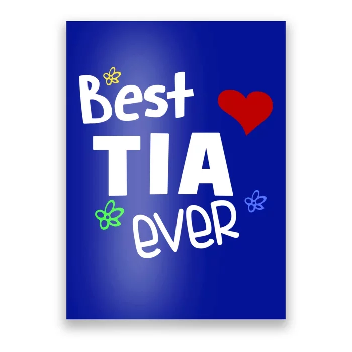 Best Tia Ever Gift Auntie Gift Poster