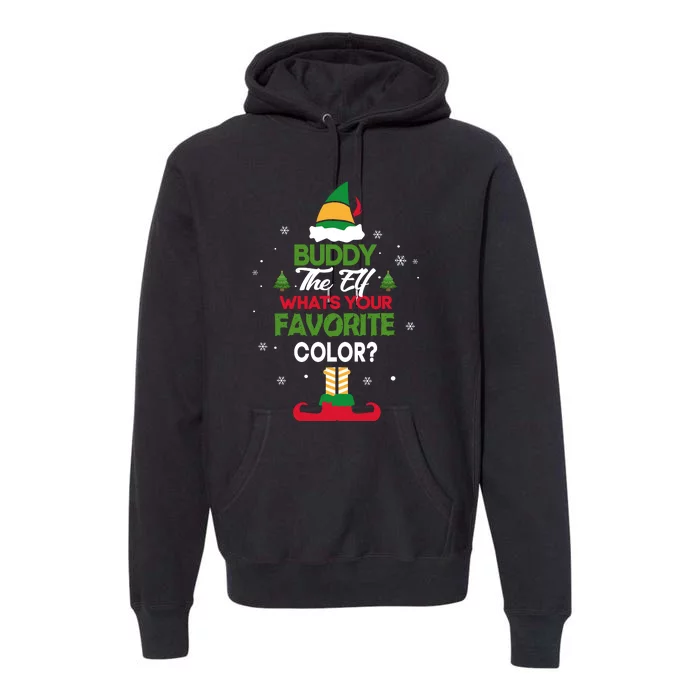 Buddy The Elf, What's Your Favorite Color? Premium Hoodie