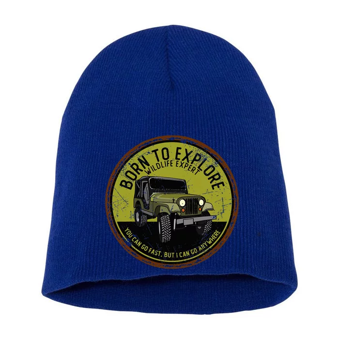 Born To Explore Off Roading Offroad 4x4 Suv Short Acrylic Beanie