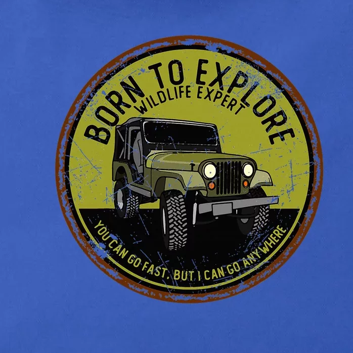 Born To Explore Off Roading Offroad 4x4 Suv Zip Tote Bag