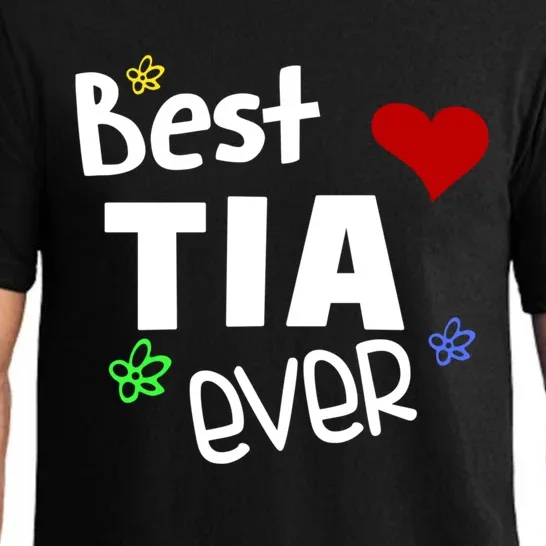 Best Tia Ever Gift Auntie Gift Pajama Set