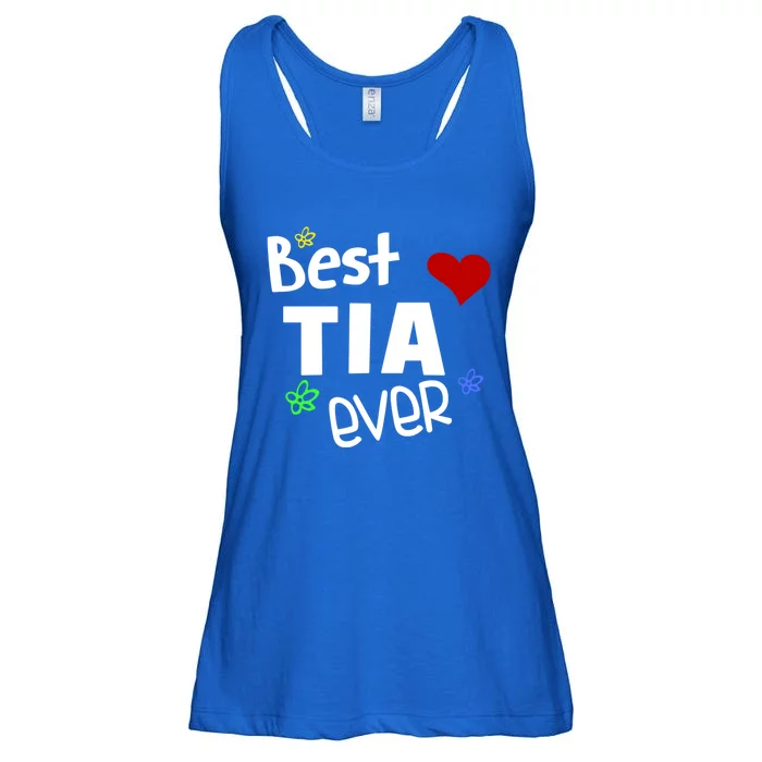 Best Tia Ever Gift Auntie Gift Ladies Essential Flowy Tank