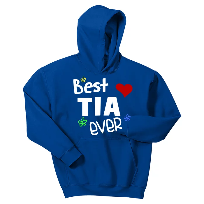 Best Tia Ever Gift Auntie Gift Kids Hoodie