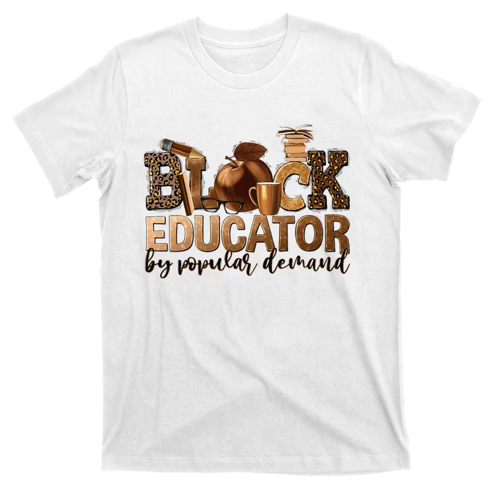 Black Teacher Educator African American Professor Ta School T-Shirt