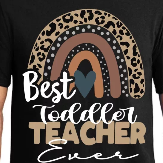 Best Teacher Ever Boho Rainbow Teacher Appreciation Meaningful Gift Pajama Set