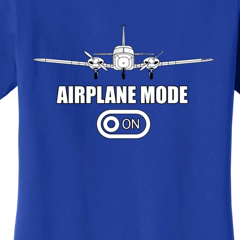 Best Twin Engine General Aviation Gift Airplane Mode Pilot Gift Women's T-Shirt